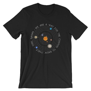 Carl Sagan Solar System T-Shirt: Cosmos Galaxy Tee for Astronomy Lovers