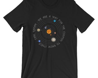 Carl Sagan Solar System T-Shirt: Cosmos Galaxy Tee for Astronomy Lovers