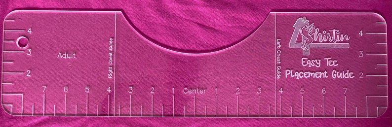 Download Easy shirt Print design alignment guide ruler acrylic for ...