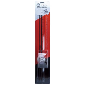 Transparentes Lineal & Cutter Set
