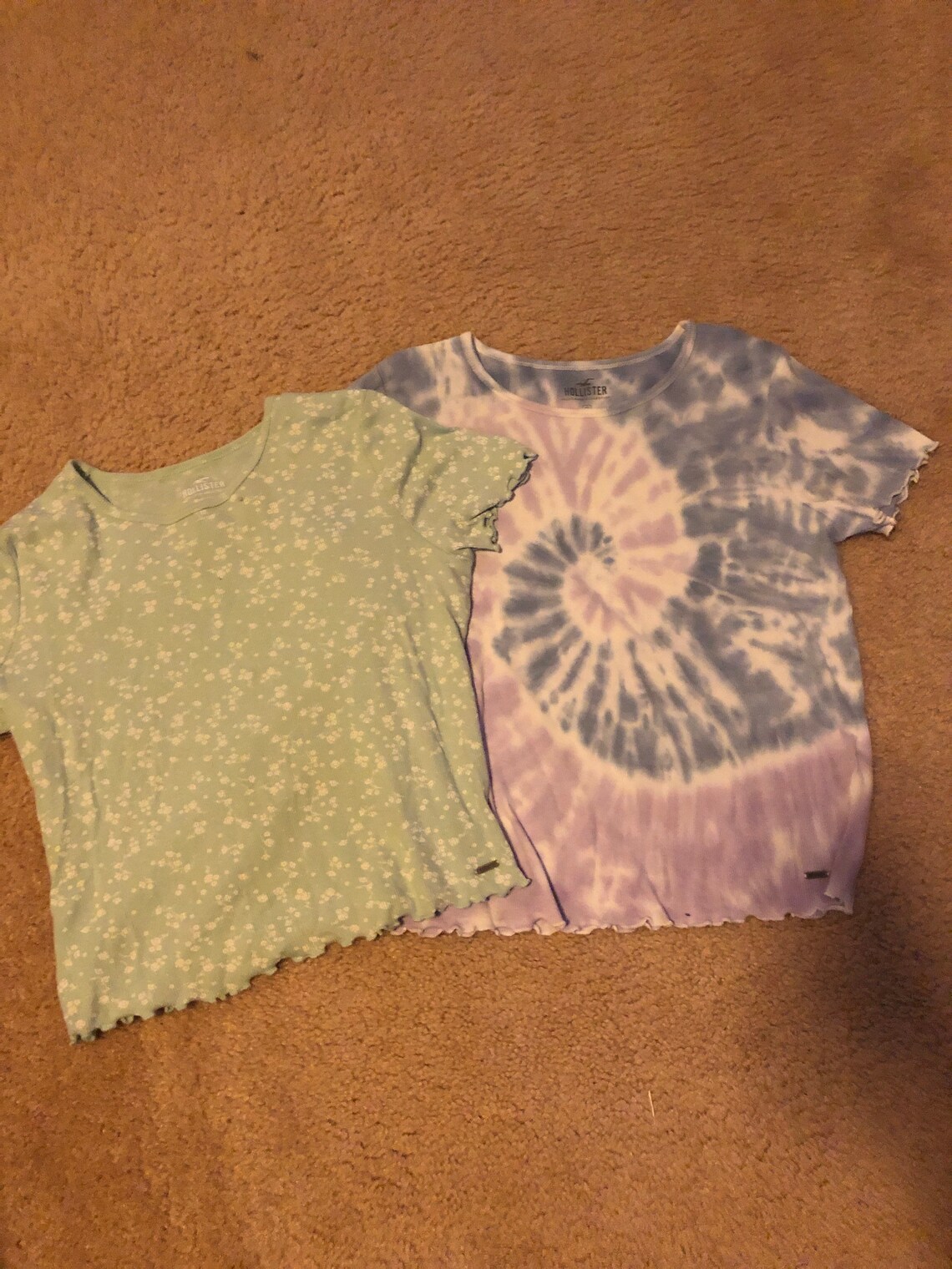2 womens Hollister baby tees size medium must have Etsy