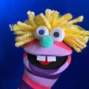 Silly Stripes Sock Puppet