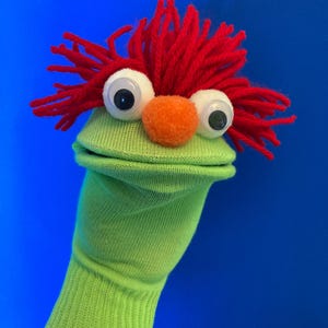 Lime Buddy Sock Puppet