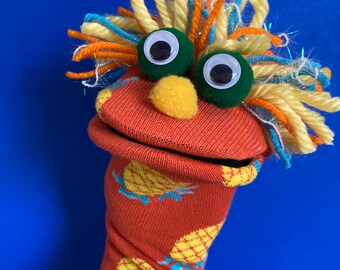 Pineapple Dude Sock Puppet