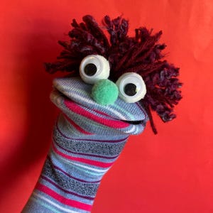 Silly Stripes Sock Puppet