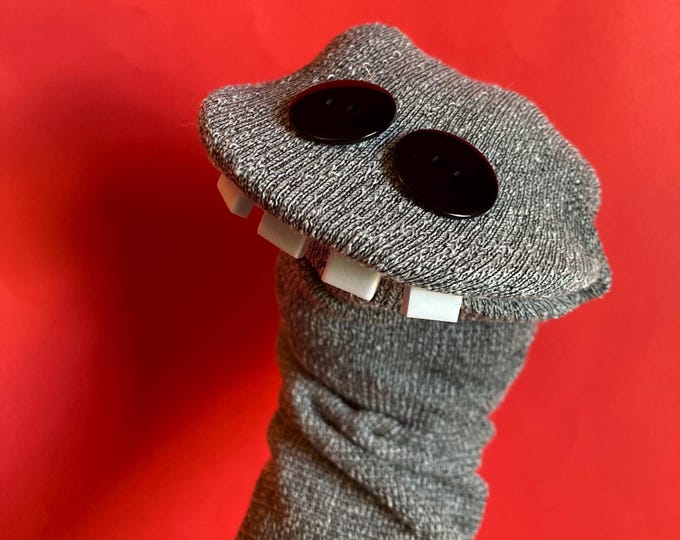 Old School Overbite Sock Puppet - Etsy