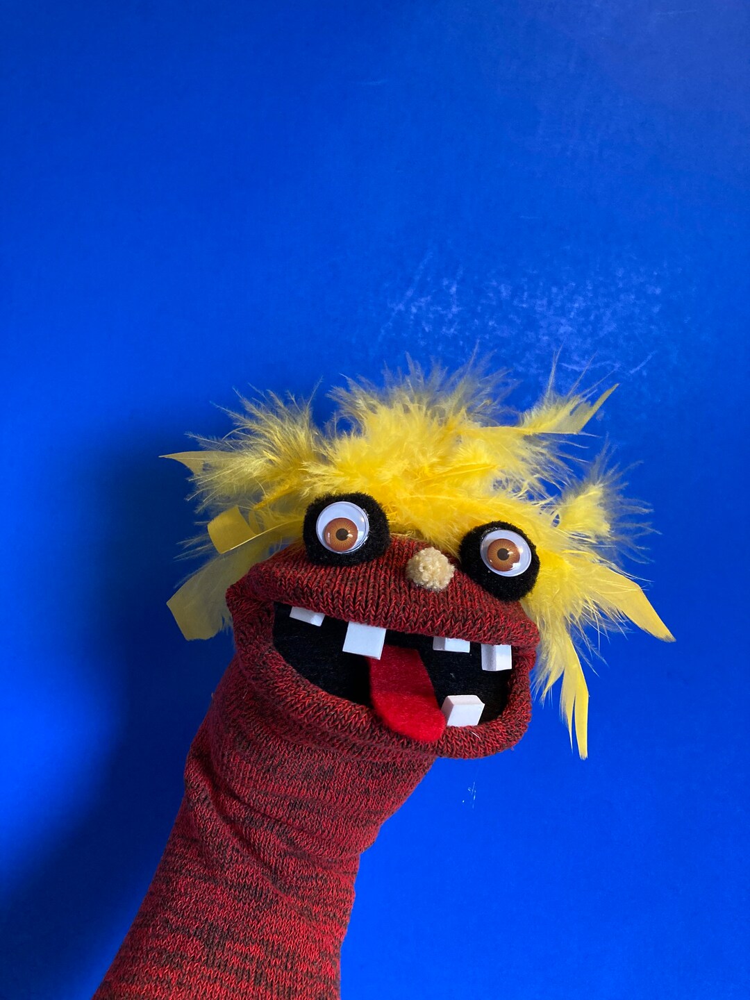 Creepy Dude Sock Puppet Etsy