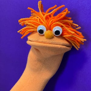 Outrageous Orange Sock Puppet