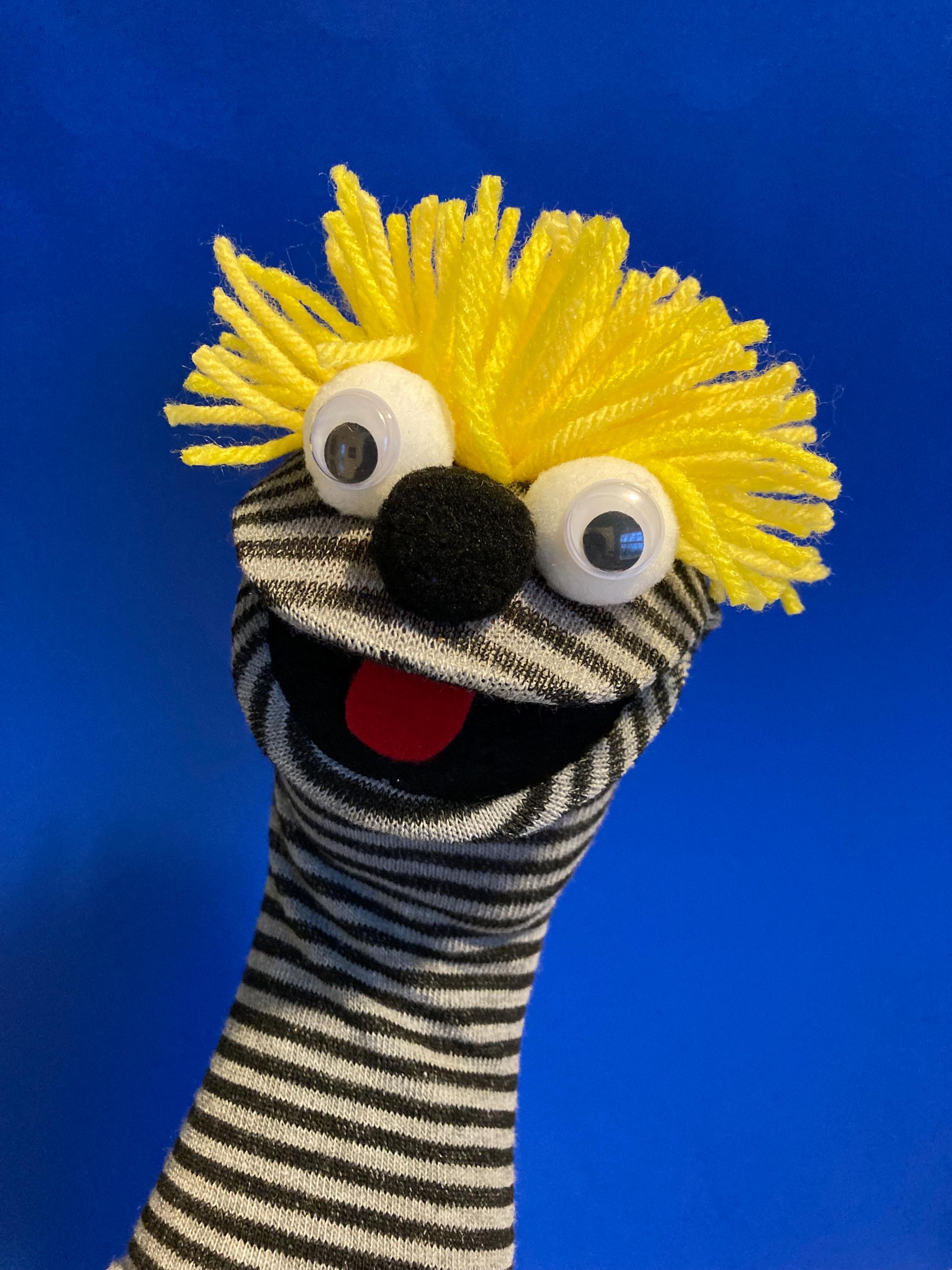 Bumble Stripes Sock Puppet - Etsy