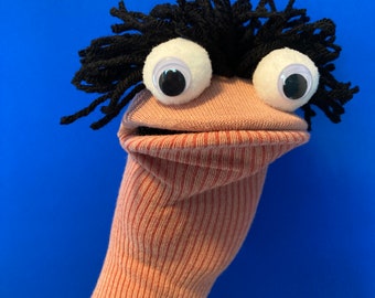 Peachy Dude Sock Puppet