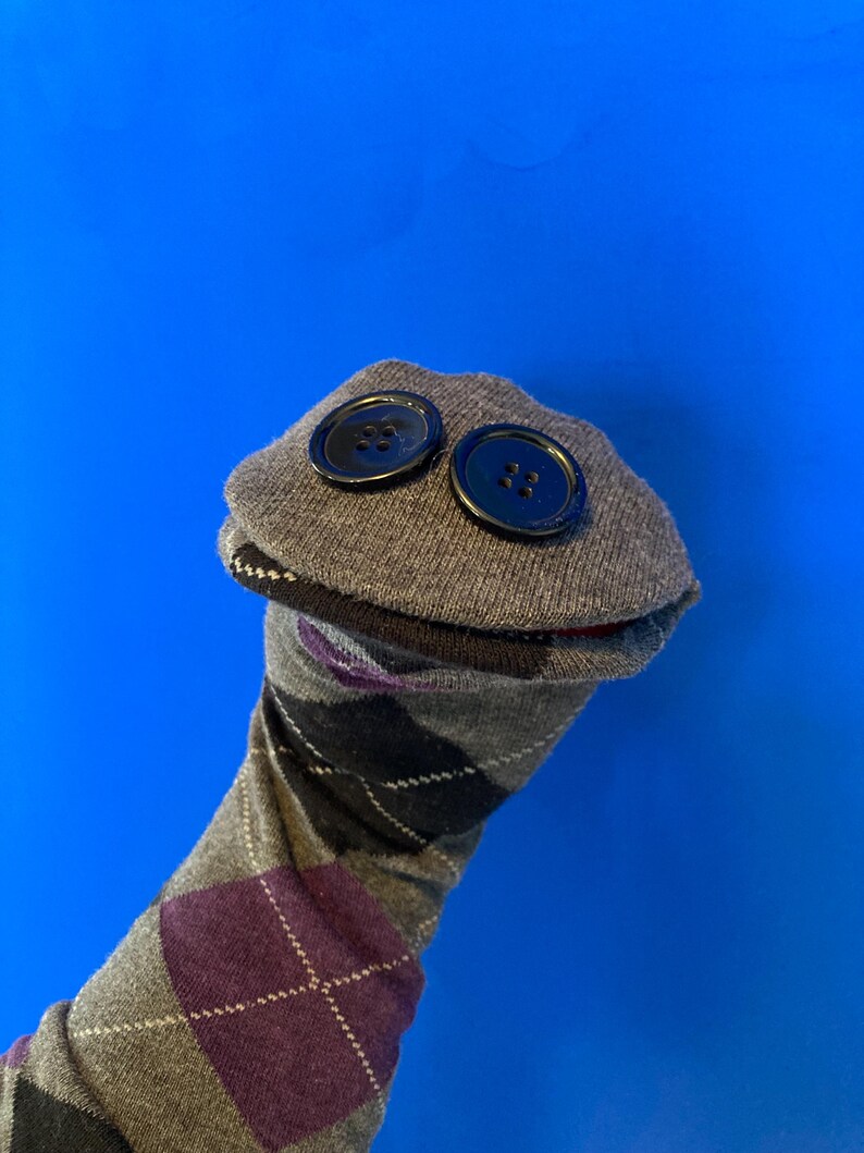 Old School Argyle Sock Puppet Hand Puppet - Etsy
