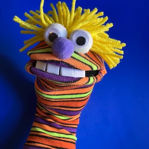 Silly Stripes Sock Puppet