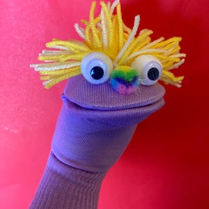 Lavender Buddy Sock Puppet