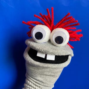 Hilarious Grey Sock Puppet