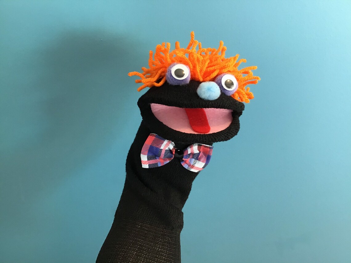Bow Tie Guy Sock Puppet Etsy