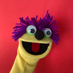 Yellow Buddy Sock Puppet