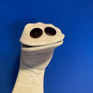 Old School Light Grey Sock Puppet - Etsy