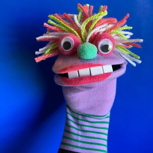 Silly Stripes Sock Puppet