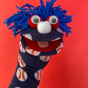 Baseball Dude Sock Puppet