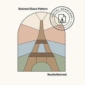 Stained Glass Pattern PARIS