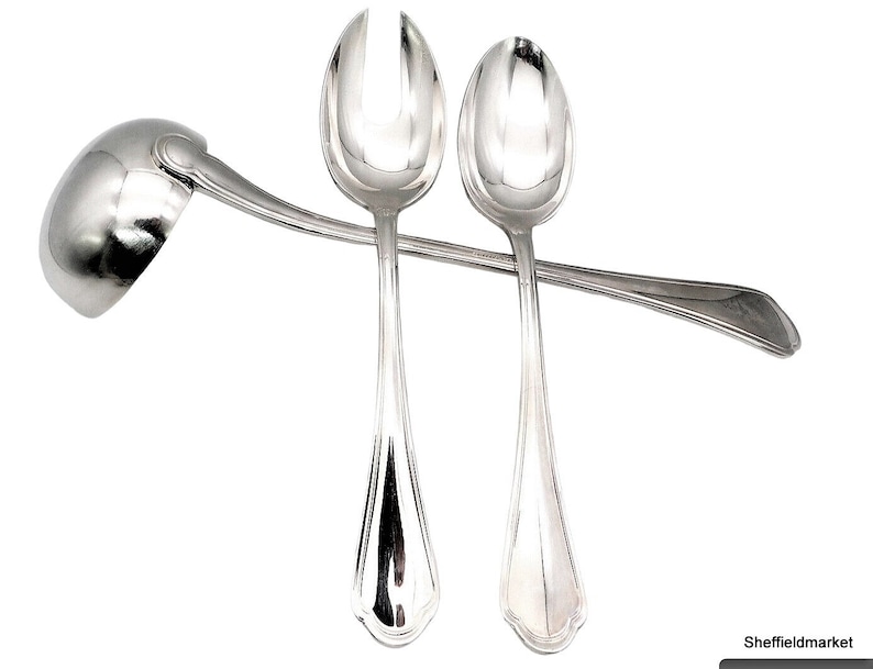 Silver Laminated Nickel Silver Cutlery Set Etsy