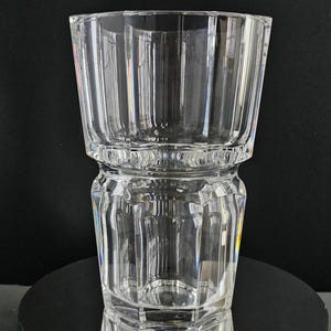 This is a vintage used Edith vase in Baccarat crystal