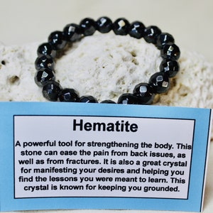 Hematite Gemstone Healing Bracelet//311