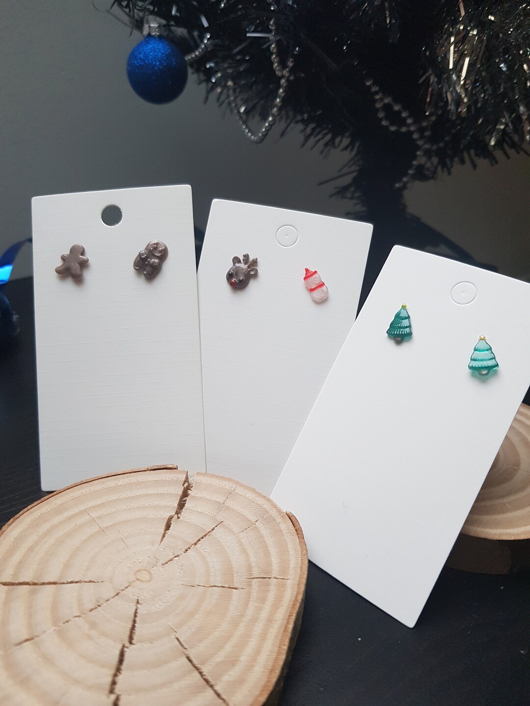 Christmas Ear Fleas, Christmas Tree, Gingerbread Cookie, Reindeer