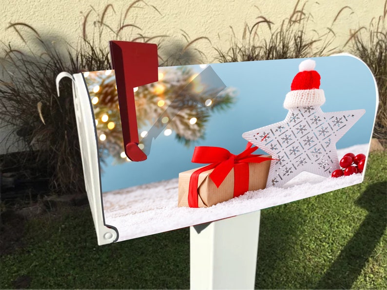 Cute Fun & Festive Christmas Mailbox Cover FREE Shipping Etsy