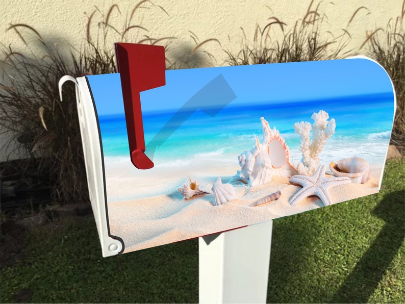 Beach Shells Mailbox Cover W/free Shipping Etsy