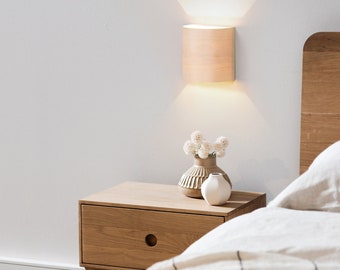 Visual comfort sconce from curved plywood — wood wall sconce — wall lamp — light fixture — bedside lamp — wall sconce light — rustic modern