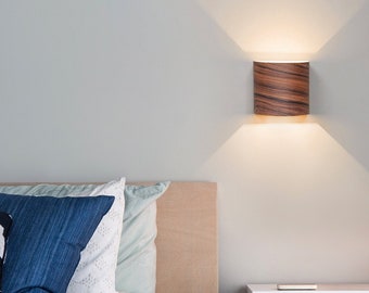 Sconce from curved plywood — wood wall sconce — wall lamp — light fixture — bedside lamp — wall sconce light — rustic modern