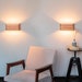 2 sconces set — wood wall sconces — wall lamps — light fixtures — bedside lamps — wall sconce light — rustic modern 