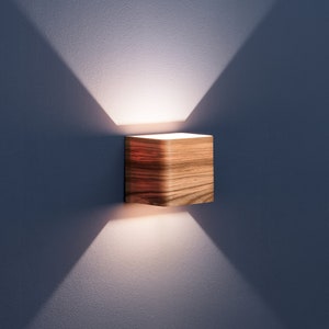 Wood sconce — dimmable led wall sconce — wood wall lamp — bedroom wall light fixture — bedside lamp — wall sconce light — rustic modern