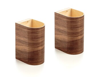 Wood sconce pair — 2 wall sconces set — 2 wall lamps — wood wall sconces — farmhouse wall lighting — light fixtures — pair wall sconce light