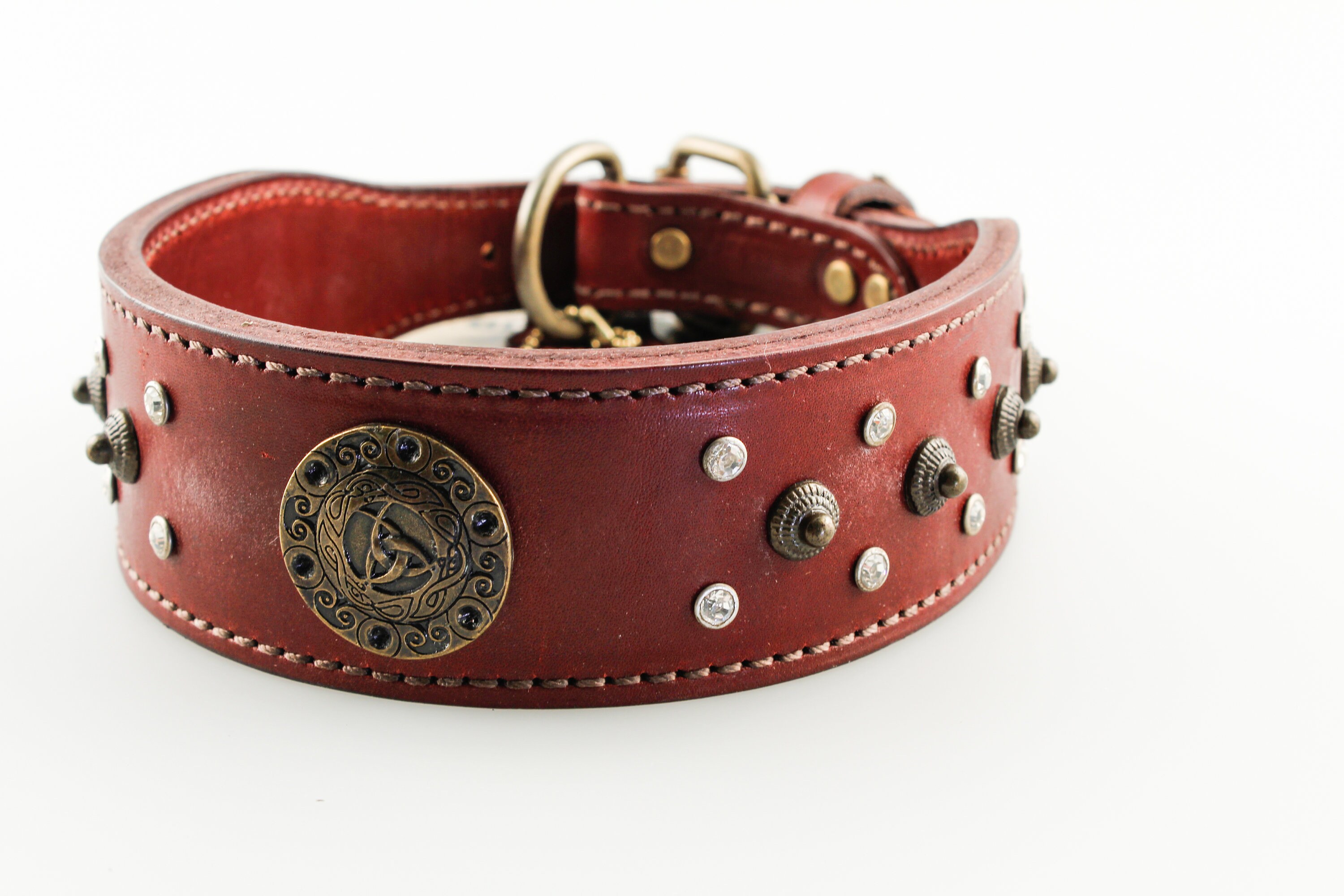 23 Latigo Guardian Dog Collar Etsy
