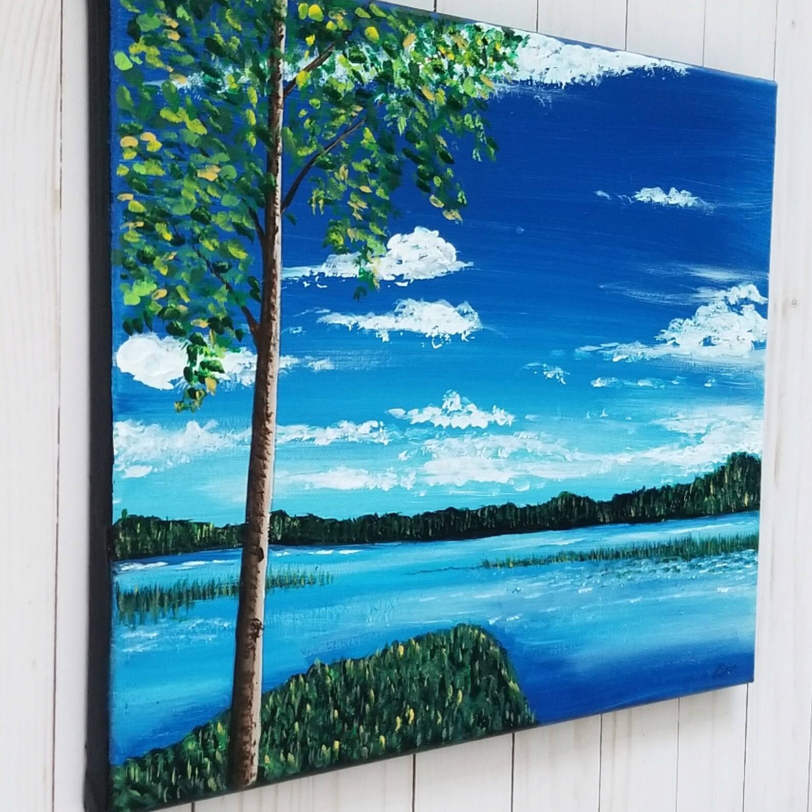 Landscape Acrylic Painting, Original Acrylic Art Etsy Canada
