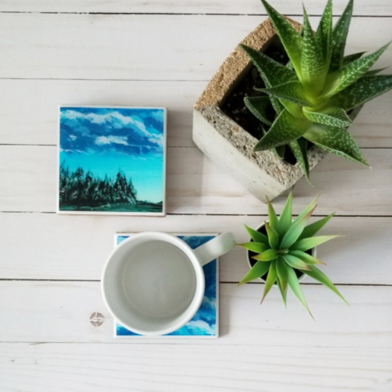 Set of 4 Art Coasters