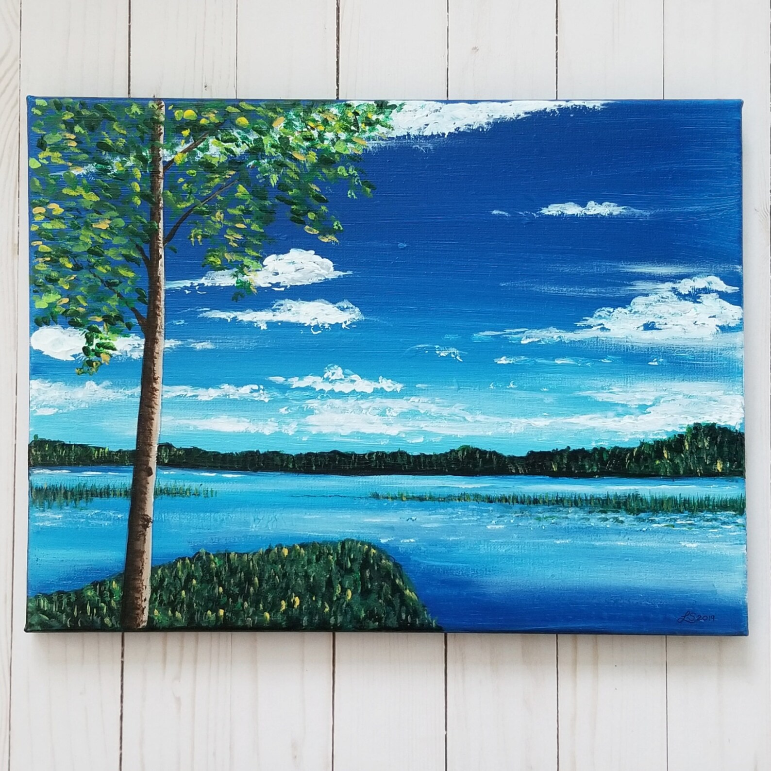 Landscape Acrylic Painting, Original Acrylic Art Etsy Canada