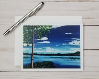 Landscape Greeting Card, Blank Inside Note Card