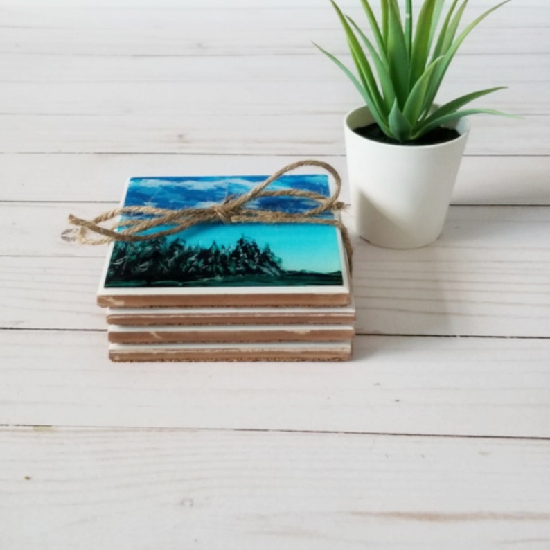 Set of 4 Art Coasters