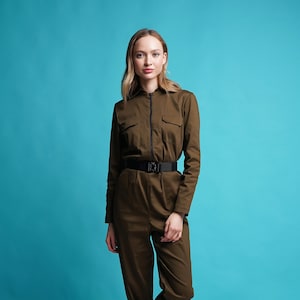 Green Utility Jumpsuit Etsy Canada