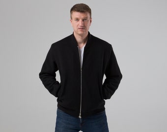 Giubbotto bomber da uomo, Giubbotto bomber in lana, Abbigliamento autunnale da uomo, Giubbotto con zip da uomo, Cappotto invernale da uomo, Cappotto corto da uomo, Giubbotto invernale imbottito da uomo