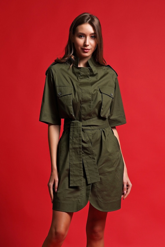 khaki dress