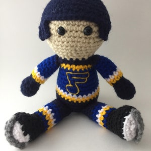 St Louis Blues NHL Crochet Hockey Doll