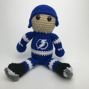 Tampa Bay Lightning NHL Crochet Hockey Doll