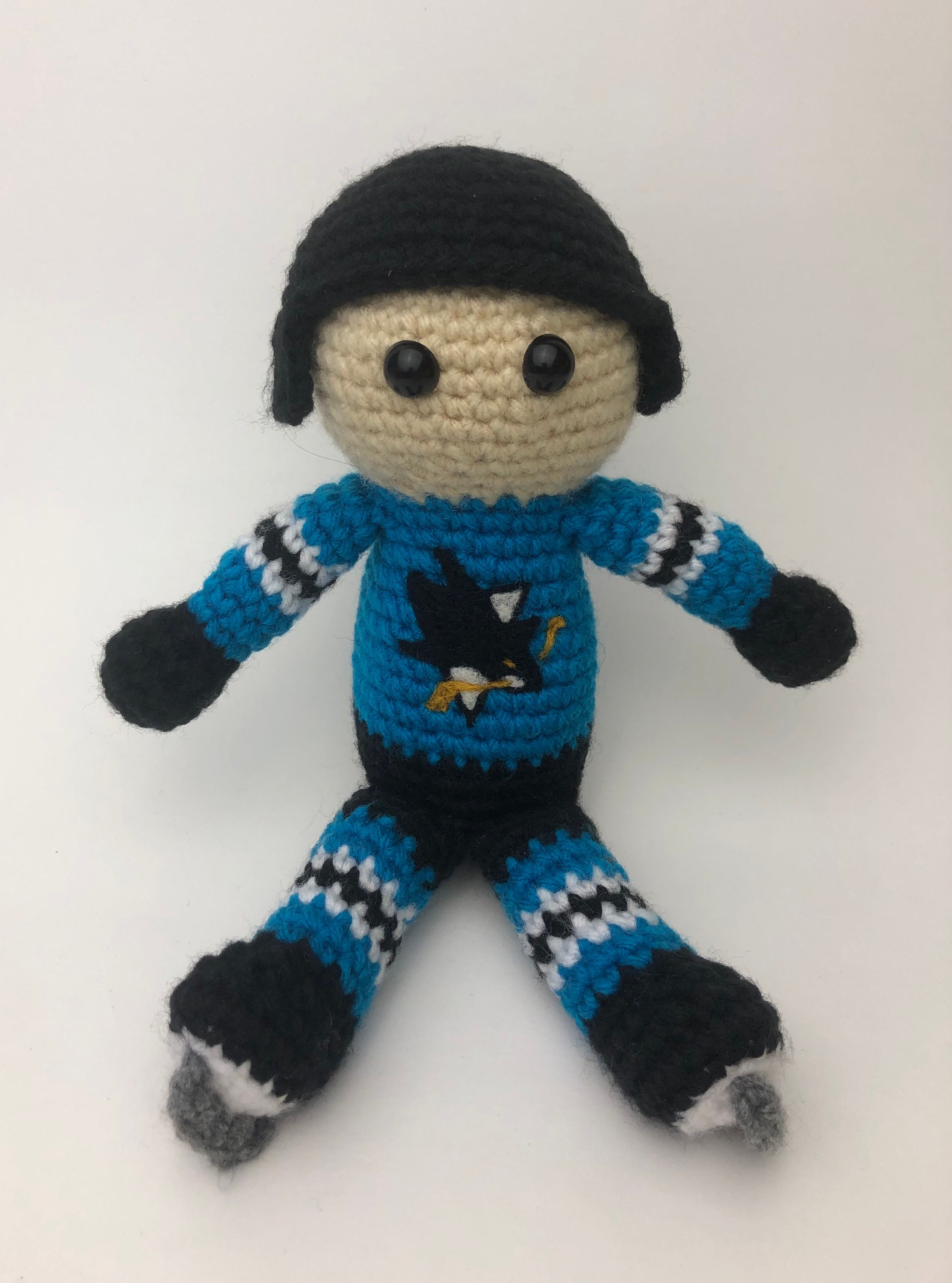 San Jose Sharks NHL Crochet Hockey Doll - Etsy