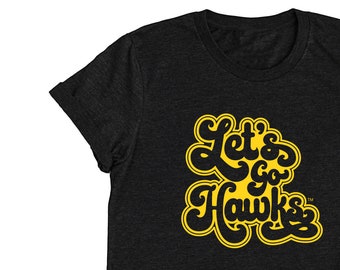 Let's Go Hawks Iowa tshirt | Iowa Hawkeyes black tshirt hawkeye university of iowa hawkeyes tshirt iowa hawks tshirt iowa tee