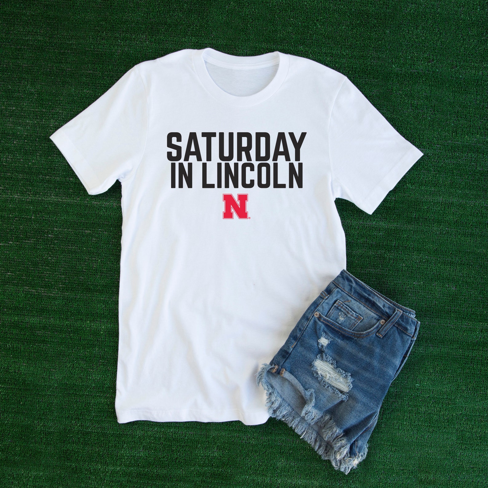 Saturday in Lincoln Husker Tshirt Nebraska Huskers Shirt Cornhuskers