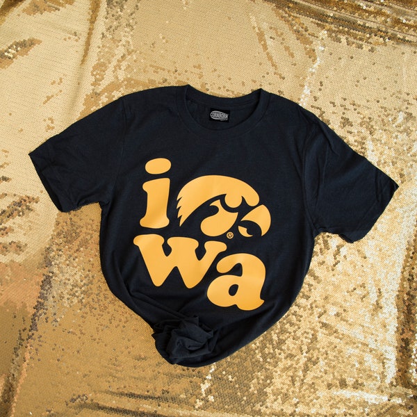 IOWA Hawks Tee Shirt | Iowa Hawkeyes shirt university of Iowa shirt iowa hawks tee shirt Iowa Hawkeye tee shirt iowa shirt boutique iowa fan